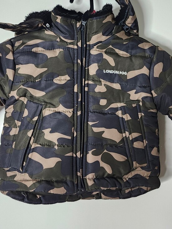 London Fog Other - London Fog Kids Camo Puffer Jacket 12 Month Sherpa Lined